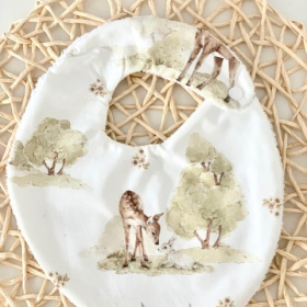 Bavoir oh deer bambi et lapin