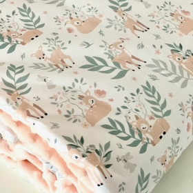 Couverture bébé petites biches
