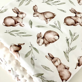 Couverture bébé funny bunny