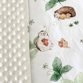 Couverture bébé fraise