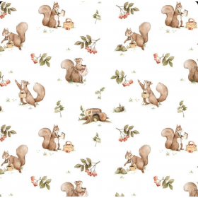 Tour de lit écureuil