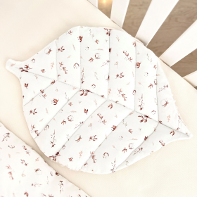 Coussin feuille coton