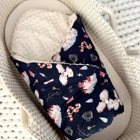 gigoteuse d'emmaillotage école de magie bleu marine