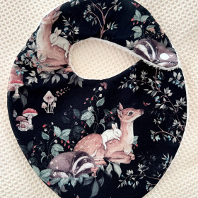 Bavoir forêt magique noir