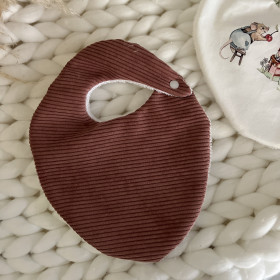 Trio de bavoirs gourmandise vieux rose