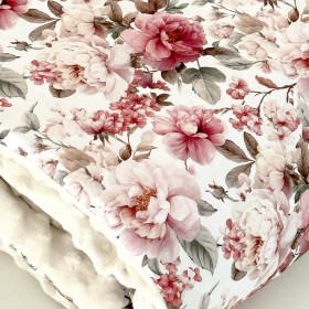 Couverture bébé vintage roses