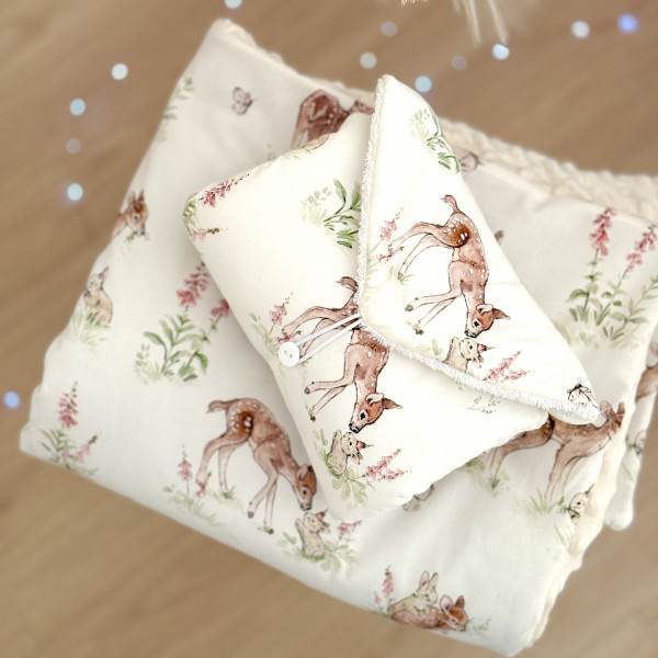 Tapis à langer biche et lapin