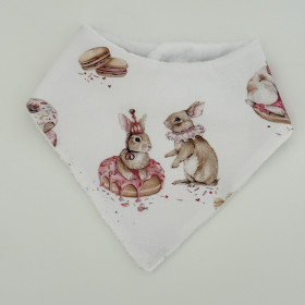 Bavoir bandana Donut bunny