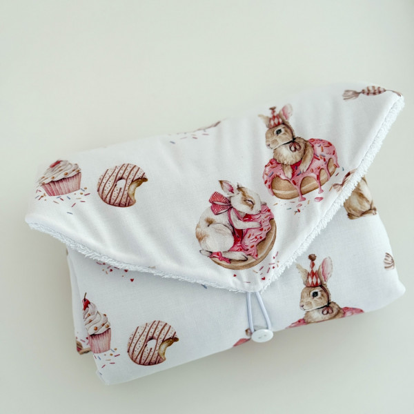 Tapis à langer donut bunny